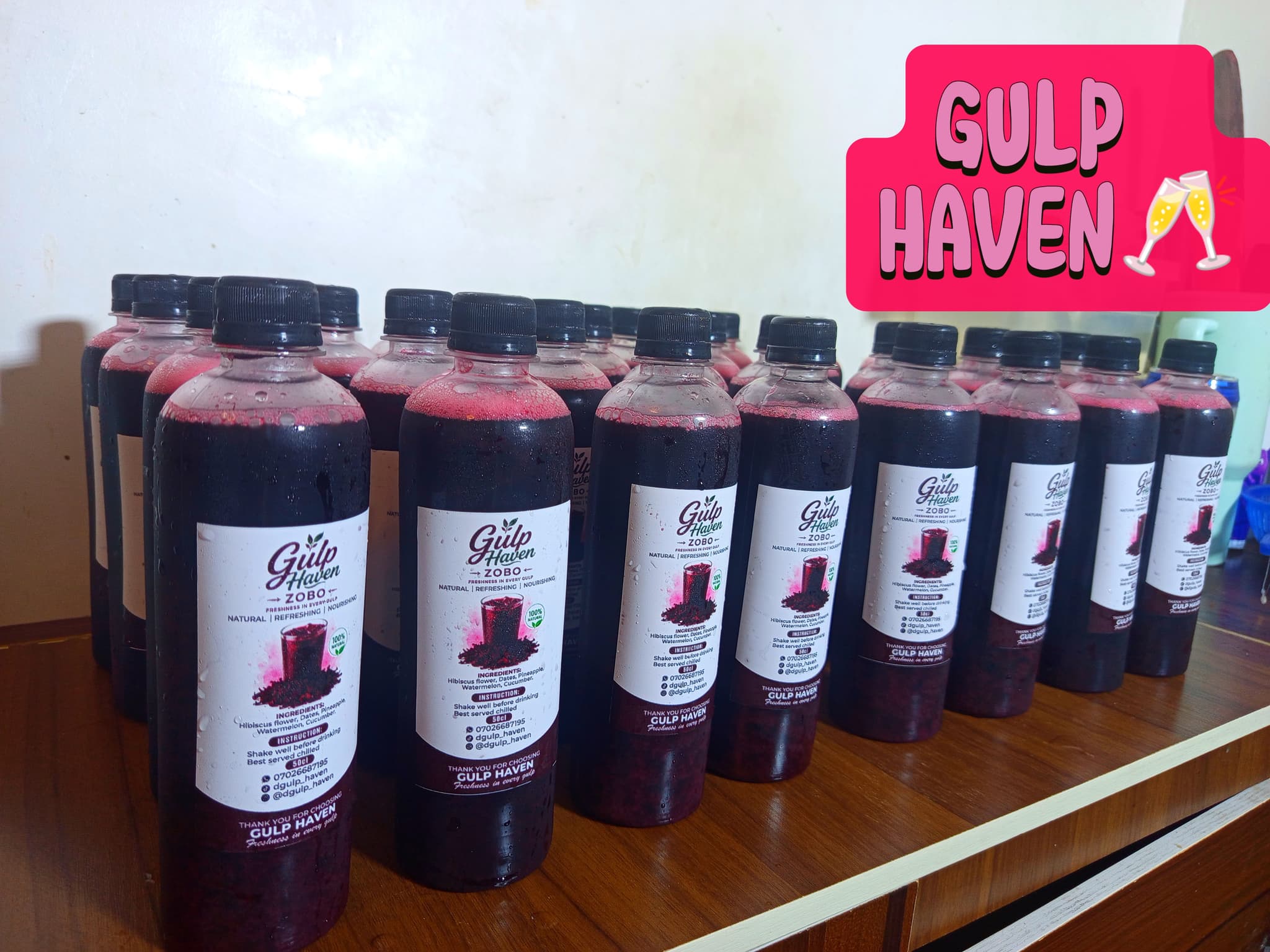 Over 100 bottles supplied for a picnic/birthday party