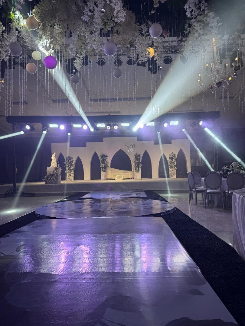 300 guests reception decoration