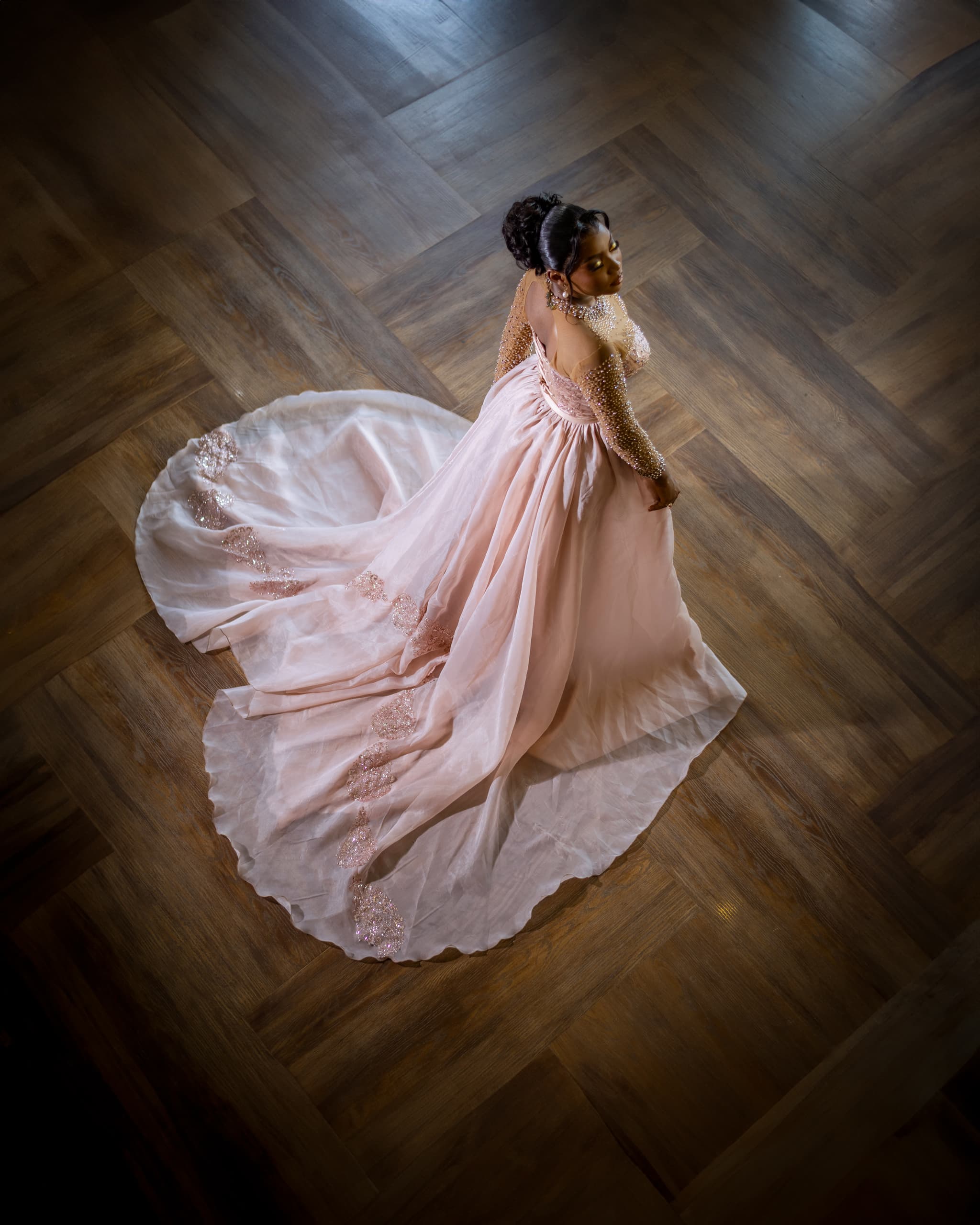 Two elegant bridal looks in one gown—perfect for your church ceremony and reception.